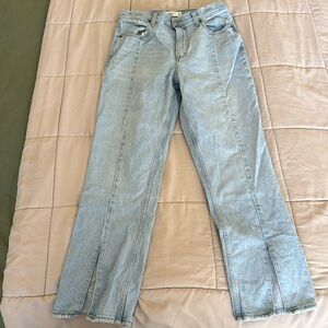 Abercrombie the 90s straight ultra high rose jeans